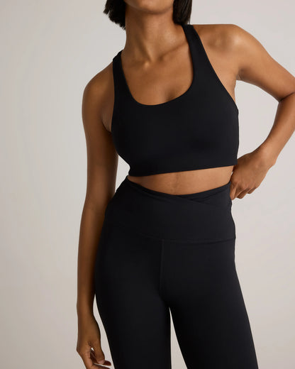 Ultra-Form High-Rise Crossover Flared Pant - XS / Black