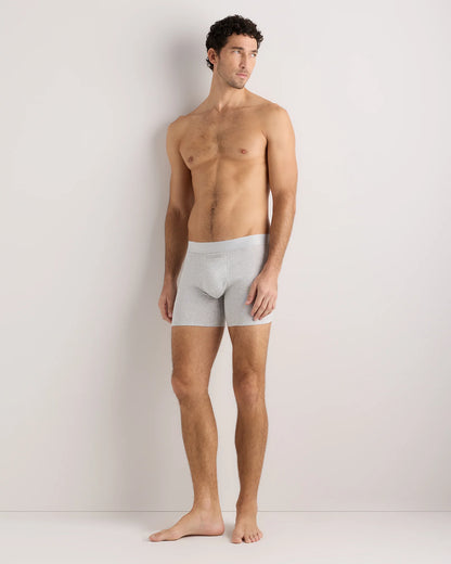 Organic Cotton 4'' Trunk (3-pack) - XS / Light Grey