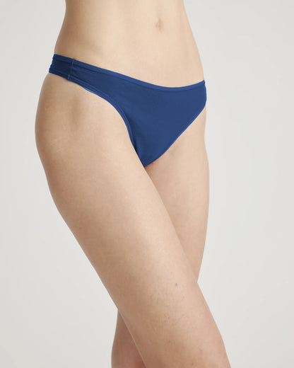 Organic Cotton Thong (6-pack) - XS / Mink