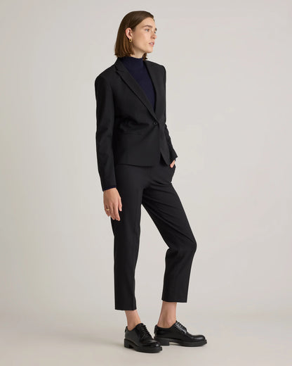Italian Wool Tailored Blazer - XS / Navy