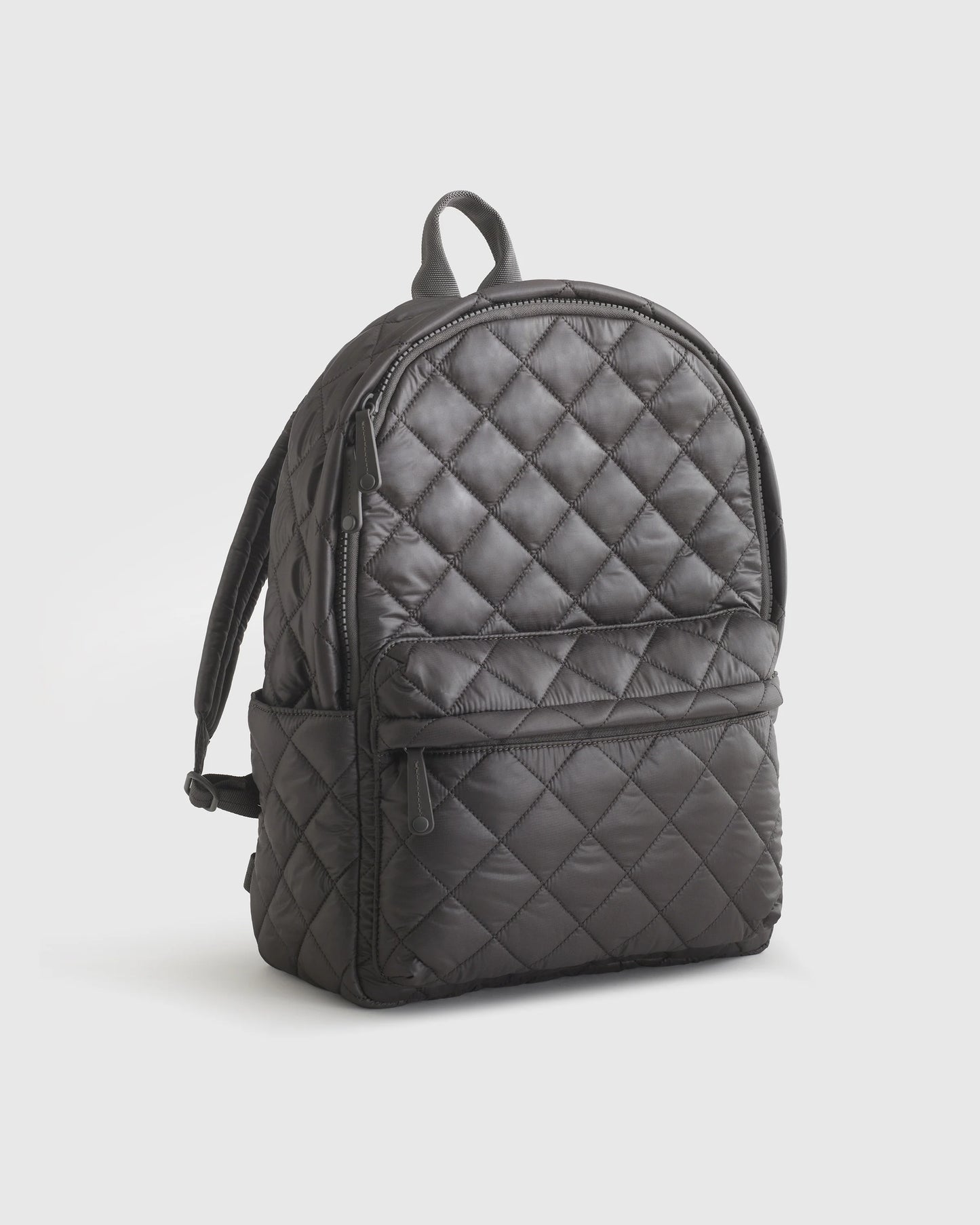 Transit Quilted Commuter Backpack - One Size / Taupe Brown