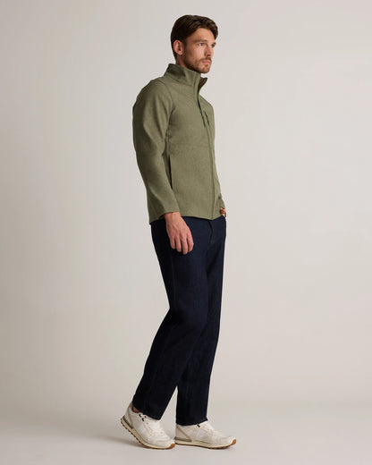 Softshell Fleece-Lined Full-Zip Jacket - S / Heather Shady Charcoal
