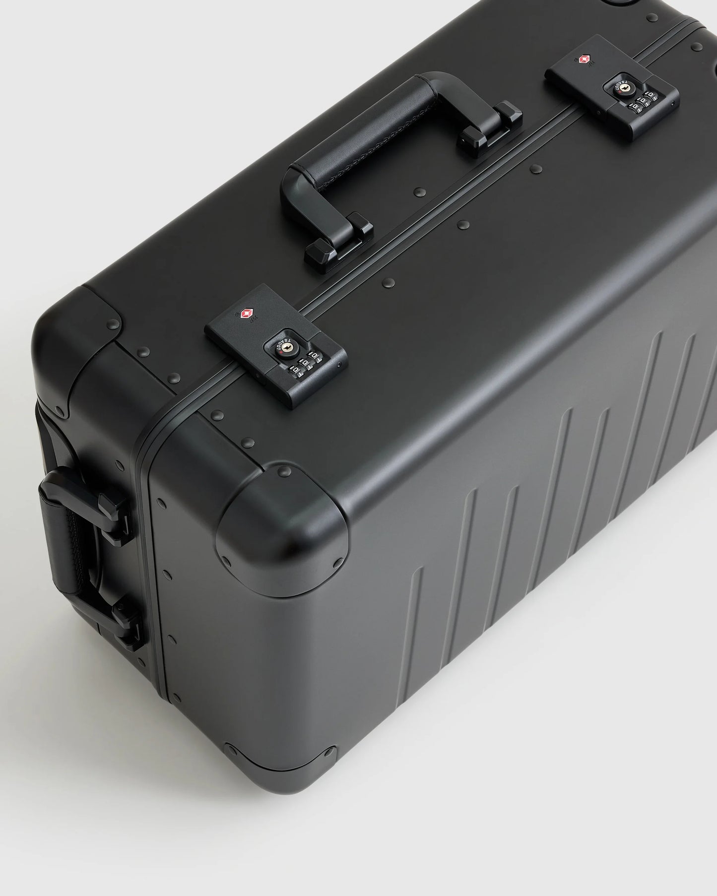 Aluminum Carry-On Suitcase - One Size / Black