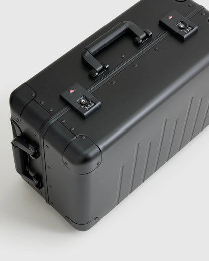 Aluminum Carry-On Suitcase - One Size / Black