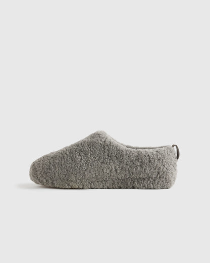 Men's Genuine Shearling Lounge Slipper - 7 / Black