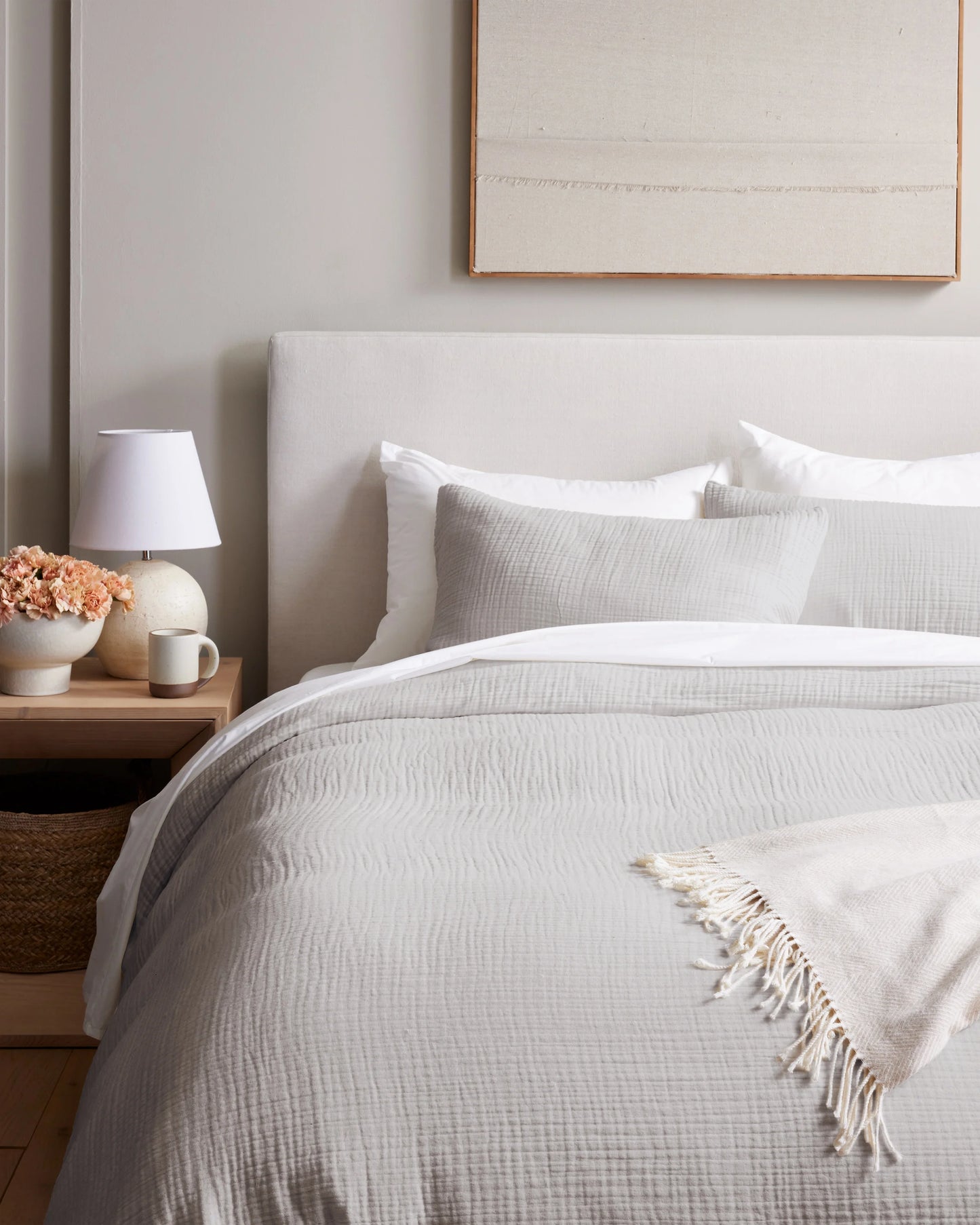 Organic Cotton Gauze Sham Set - Standard / Dried Sage