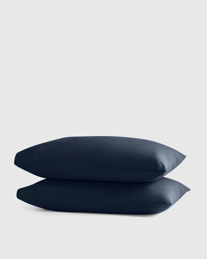 Organic Crisp Percale Pillowcase Set - Standard / White
