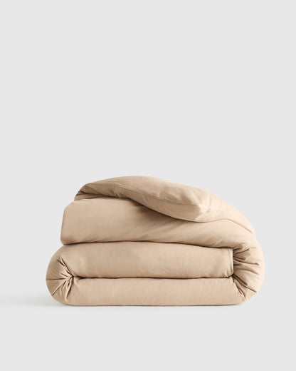 Organic Jersey Duvet Cover - Twin / Light Blue