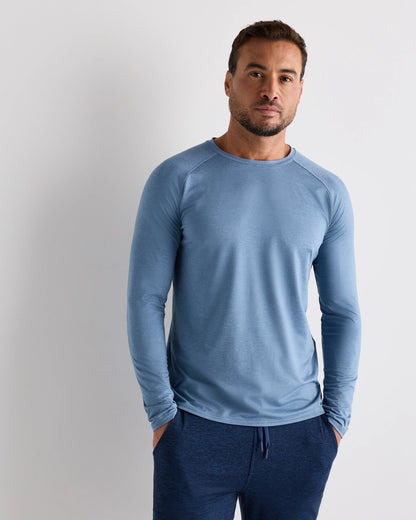 Flowknit Breeze Performance Long Sleeve Tee - XS / Heather Grey