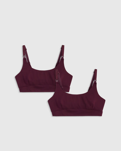 Micromodal Nursing Bra (2-pack) - XS / Black