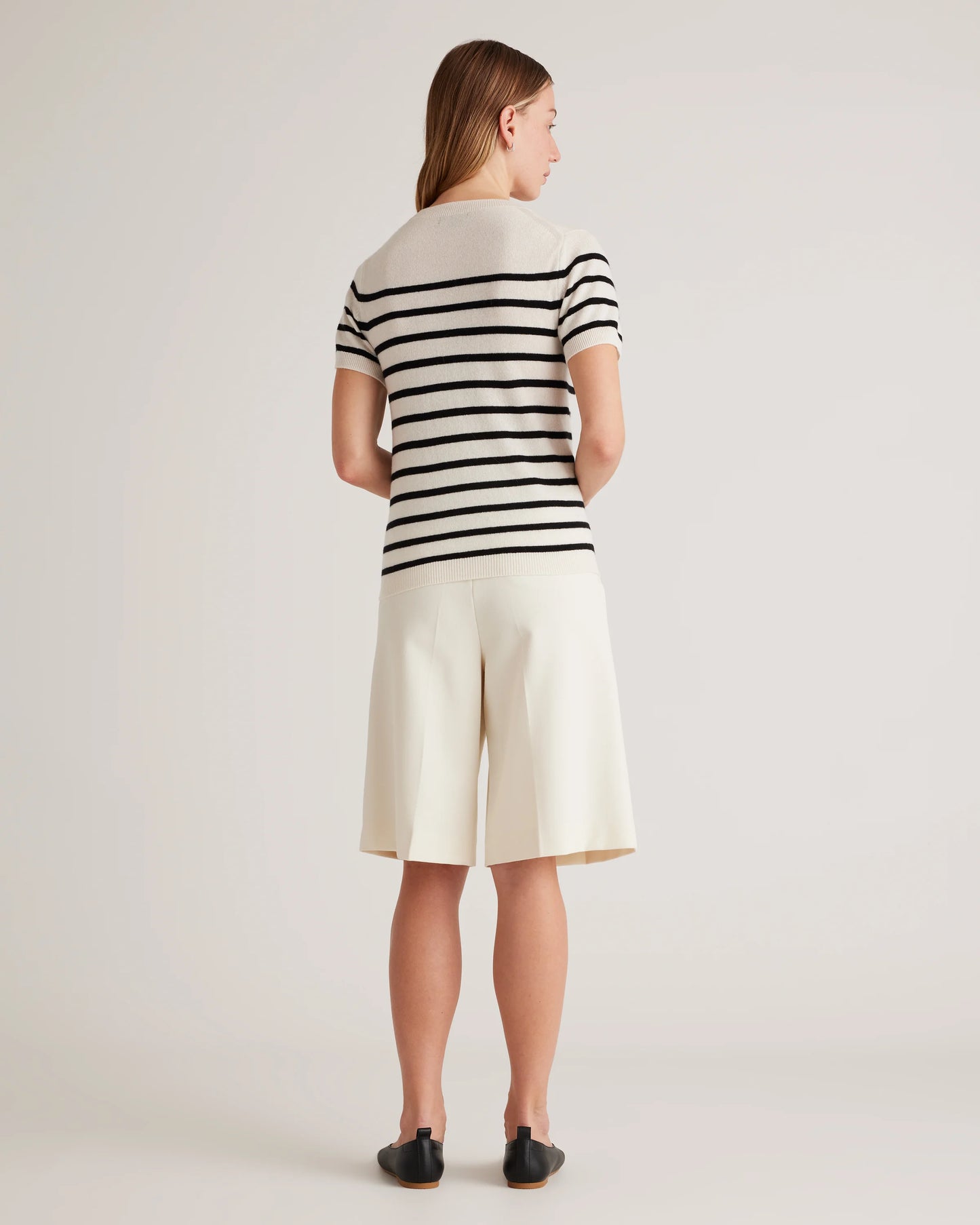 Mongolian Cashmere Tee - XS / Pale Custard Yellow
