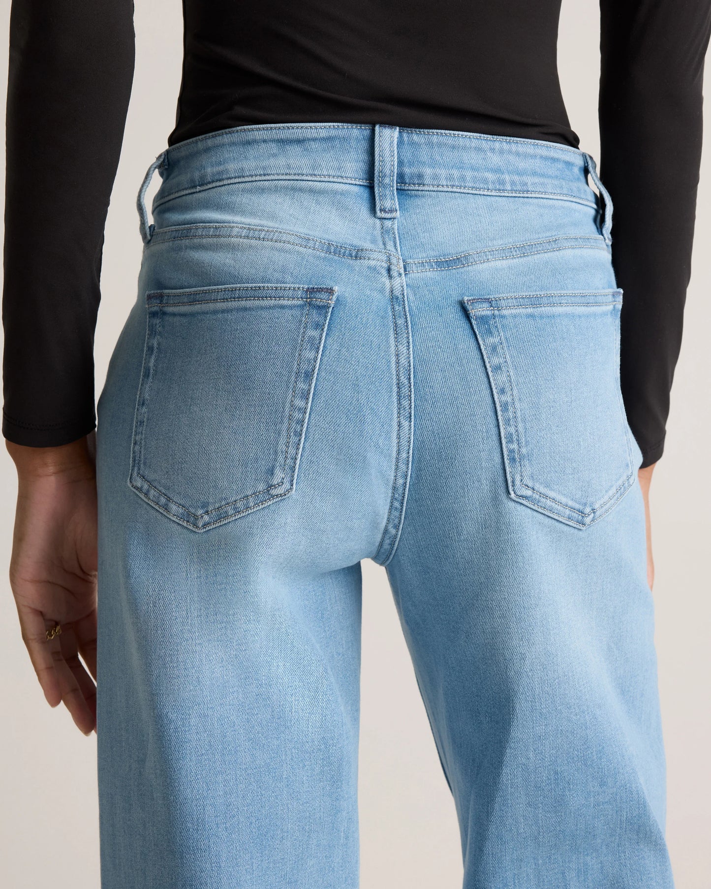 Bella Stretch Wide Leg Jeans - 24 / Frosted Blue