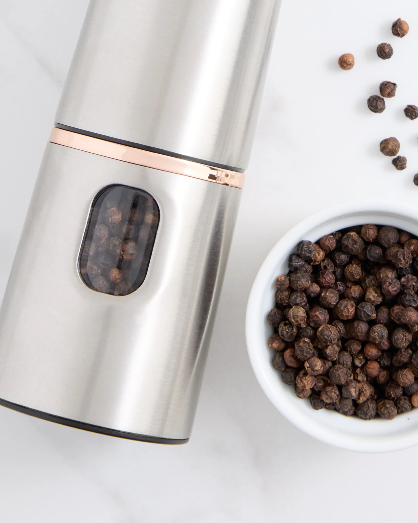 Stainless Steel Electric Pepper Mill - One Size / No Color