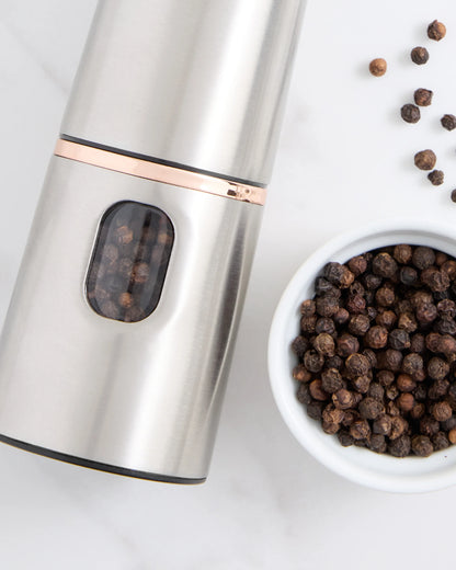 Stainless Steel Electric Pepper Mill - One Size / No Color