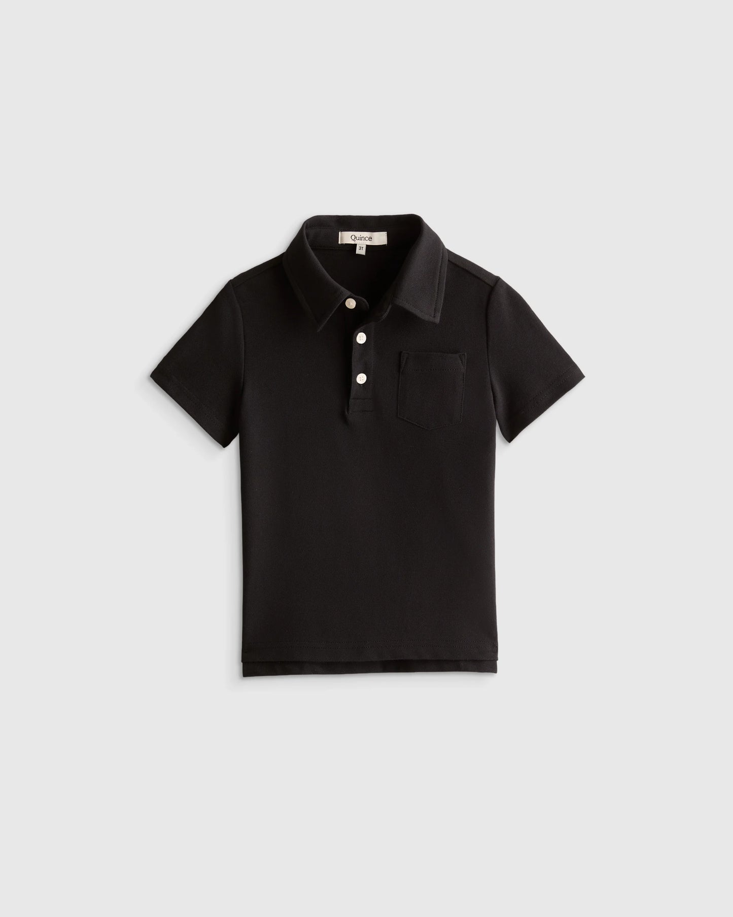Organic Cotton Short Sleeve Pique Polo - 2T / White