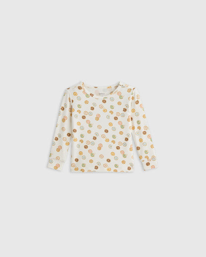 Bamboo Long Sleeve and Pant Pajama Set - 12-18M / Wildflower Dreams