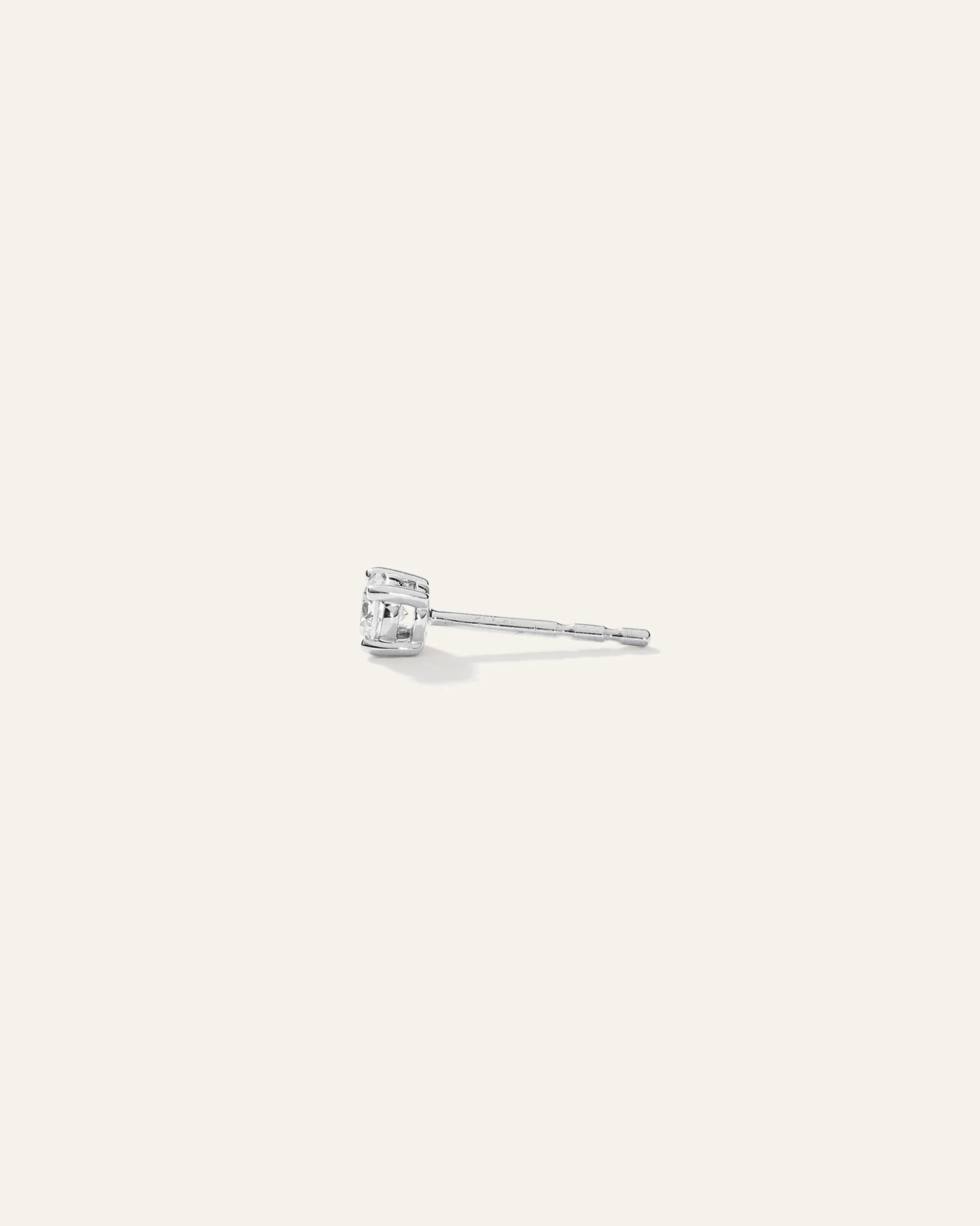 14k Gold Natural Diamond Solitaire Studs - 0.25ctw - One Size / Yellow Gold