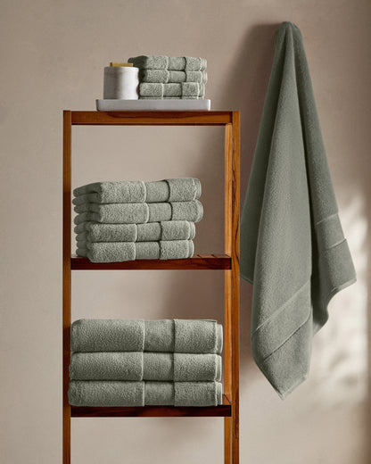 Classic Organic Turkish Cotton Washcloth (Set of 4) - One Size / White