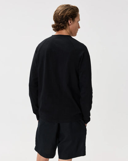 100% Organic Cotton Slub Long Sleeve Henley - S / Deep Navy