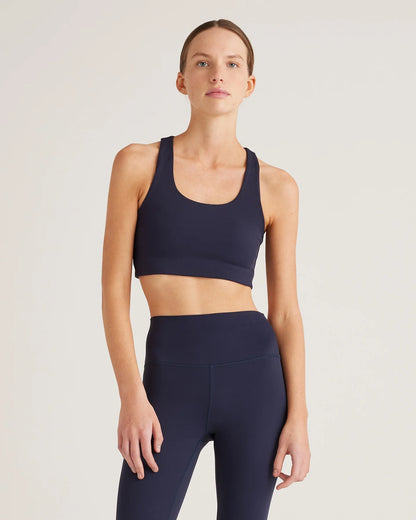 Ultra-Form Scoop Neck Longline Bra - XS / Black Camo