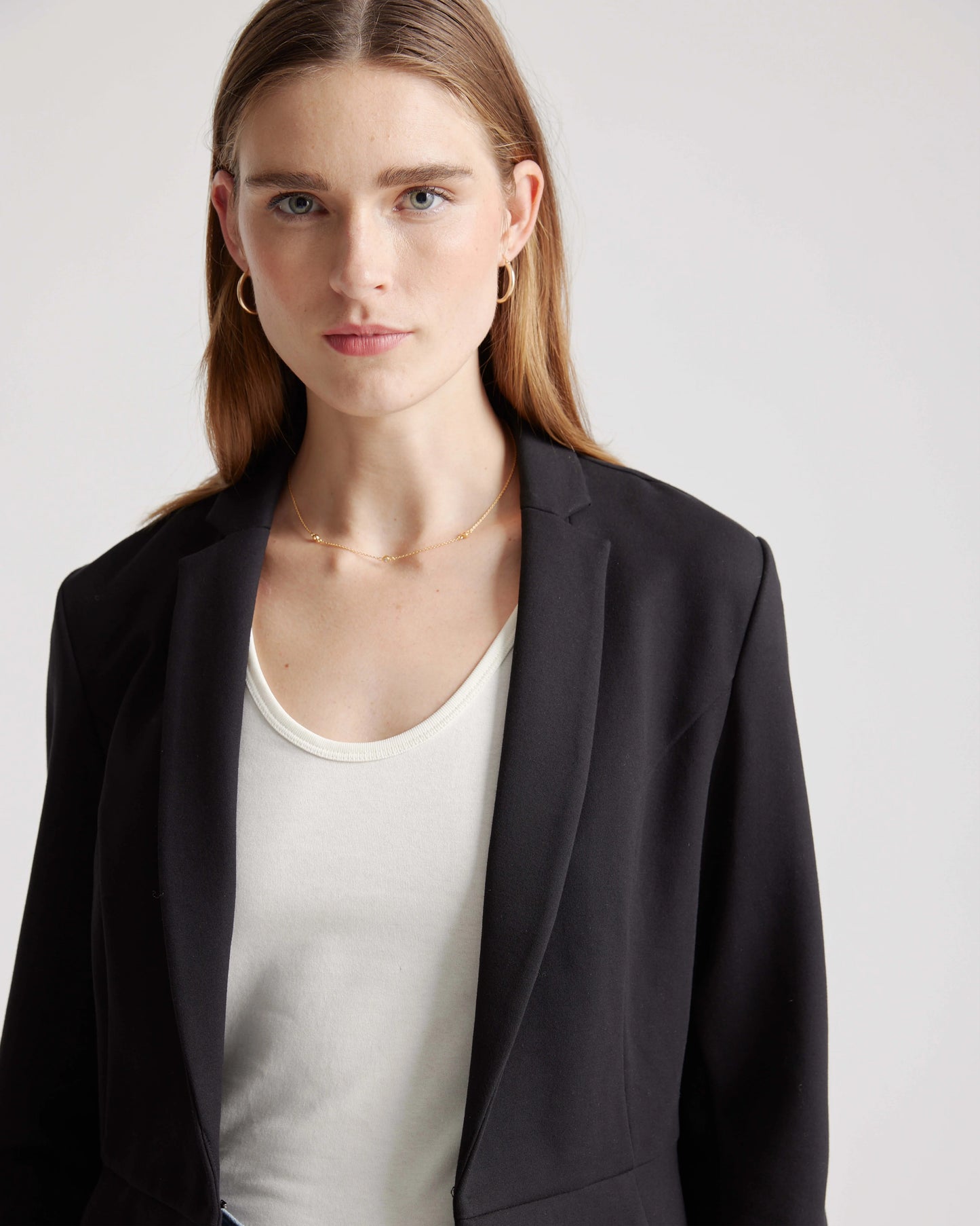 Ultra-Stretch Ponte Blazer - XS / Black