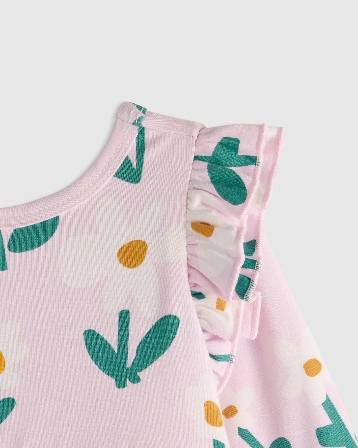 Bamboo Long Sleeve Flutter Twirl Dress - 12-18M / Navy Blossoms