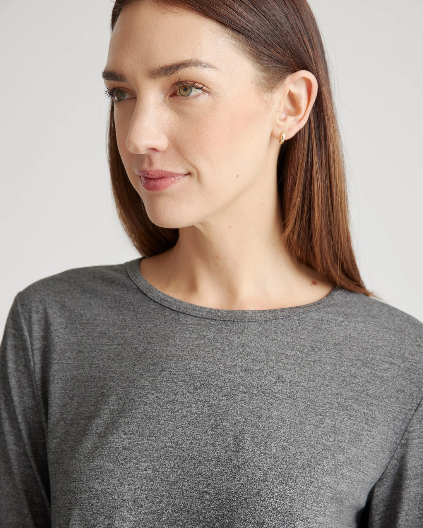 Flowknit Breeze Long Sleeve Top - XS / Heather Deep Navy