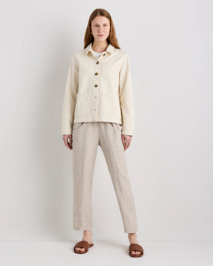 Organic Comfort Stretch Chore Jacket - XS / Vanilla
