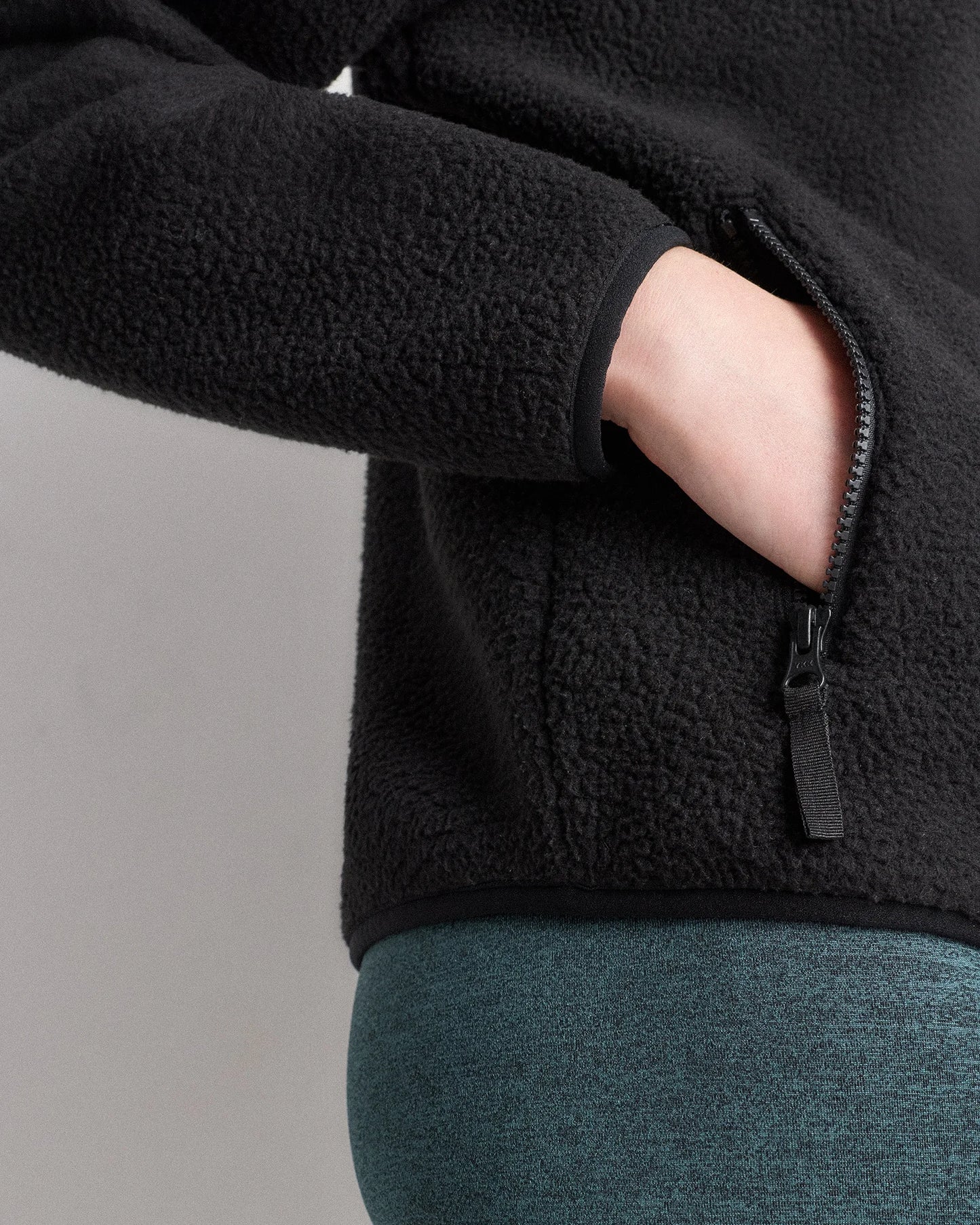 Sherpa Full-Zip Jacket - XS / Deep Navy/Spa Blue