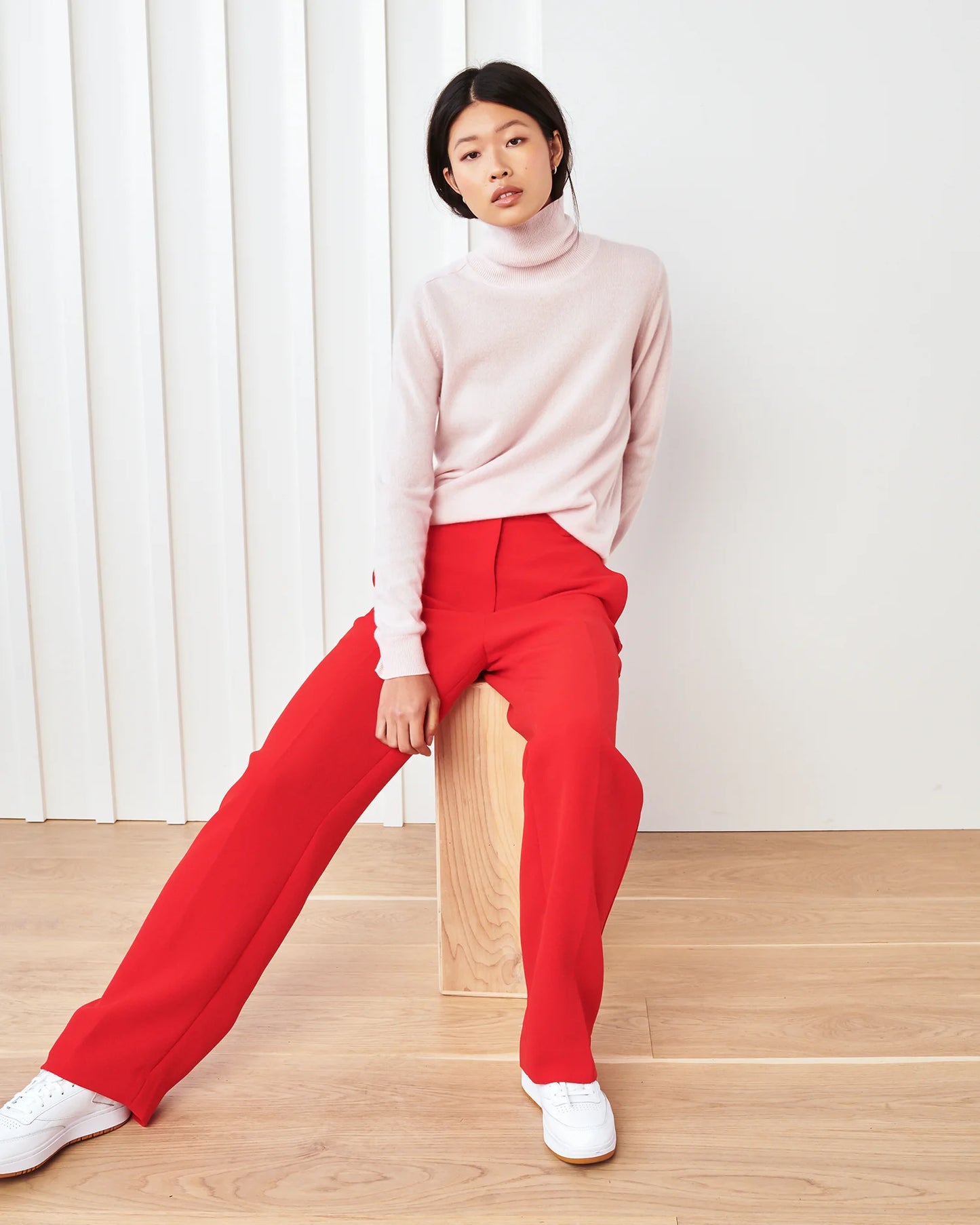 Mongolian Cashmere Turtleneck Sweater - XS / Heather Grey