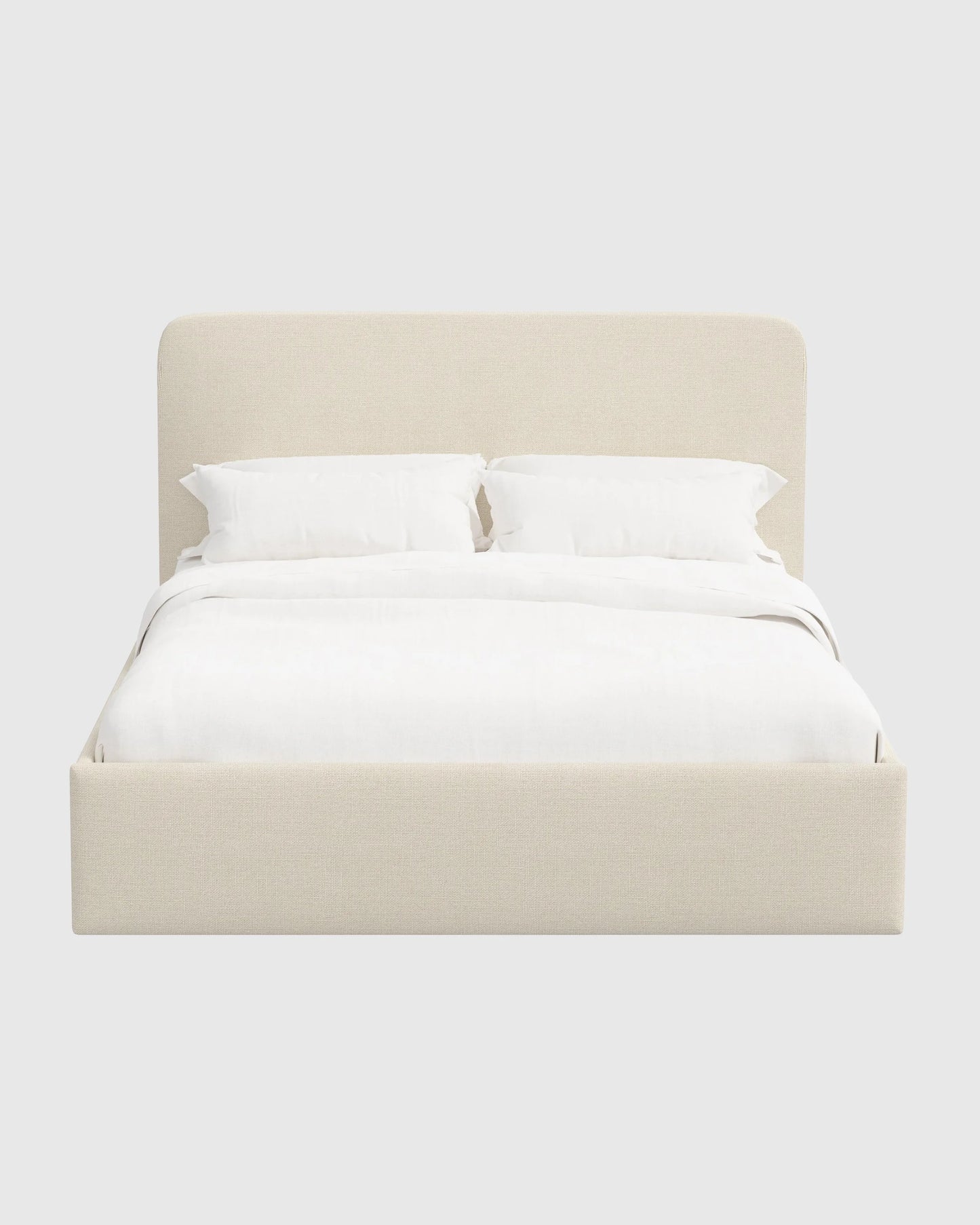 100% Linen Curved Bed - Full / Canvas