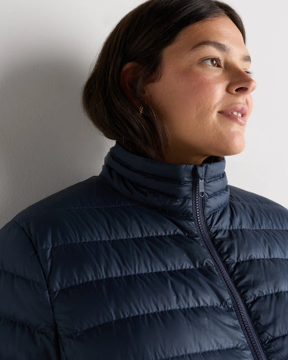 Lightweight Down Packable Puffer Jacket - 1X / Black