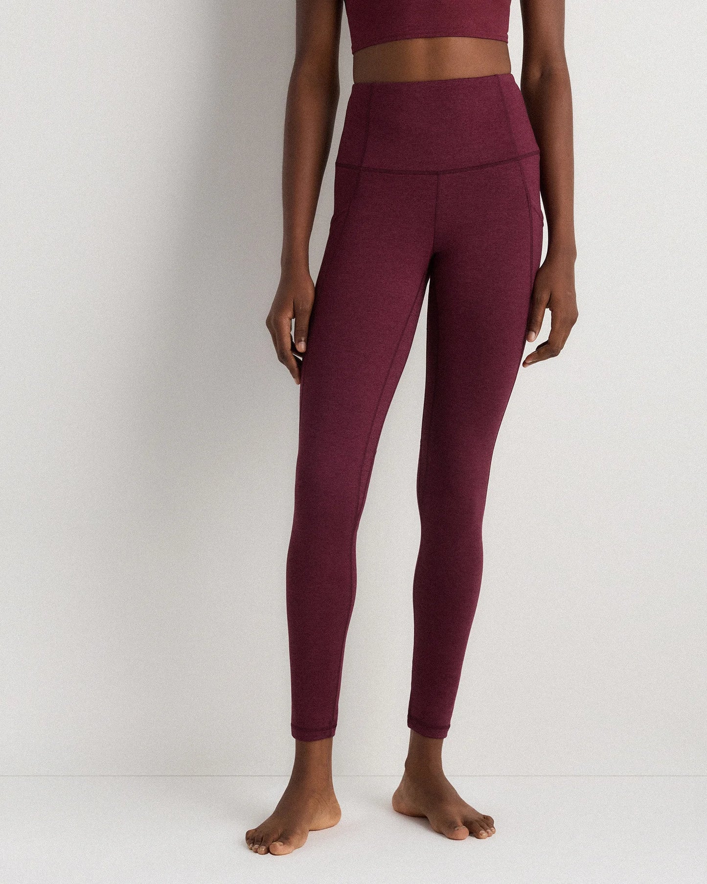 Ultra-Soft High-Rise Pocket Legging - XS / Heather Espresso