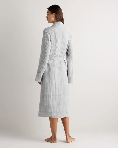 Soft Layered Turkish Cotton Robe - XS / White