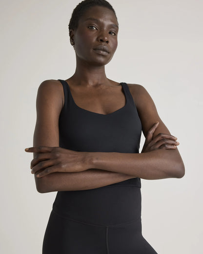 Ultra-Form V-Neck Cropped Tank - XS / Forest Green