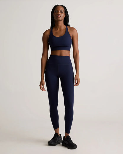 Power-Up Long Line Strappy Sports Bra - XS / Classic White