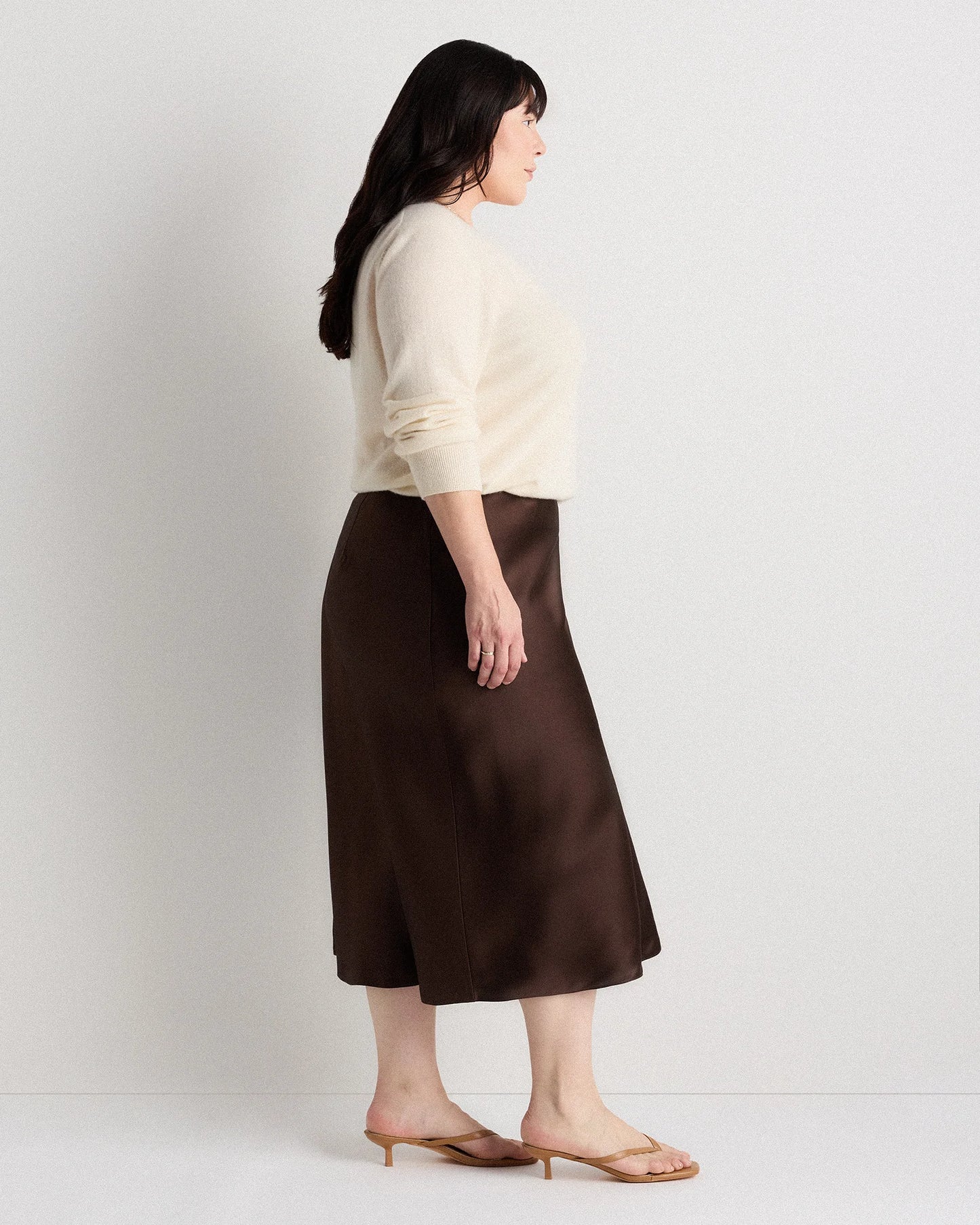 100% Washable Silk Skirt - 1X / Wine Tasting Red