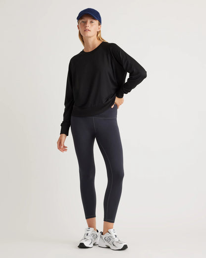 Flowknit Pullover Crew - XS / Heather Deep Navy