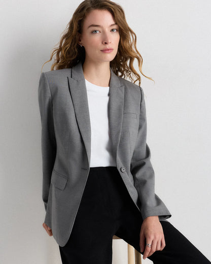 Italian Wool Long Blazer - XS / Sahara Camel