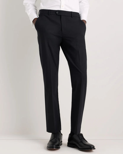 Stretch Wool Dress Pants - Straight - 30X30 / Black