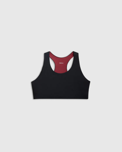 Girls Ultra-Form Reversible Racerback Bra 2-Pack - 6 / Black/Blue Fog