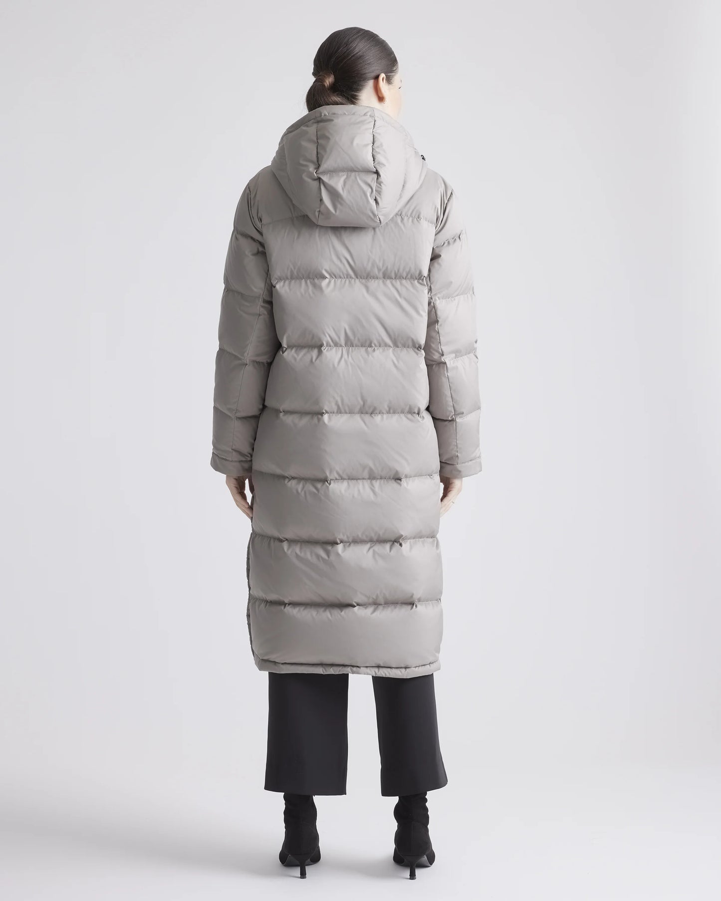 Responsible Down Long Puffer Jacket - XS / Black