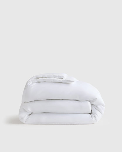 Organic Cotton Sateen Comforter - Twin / Mineral