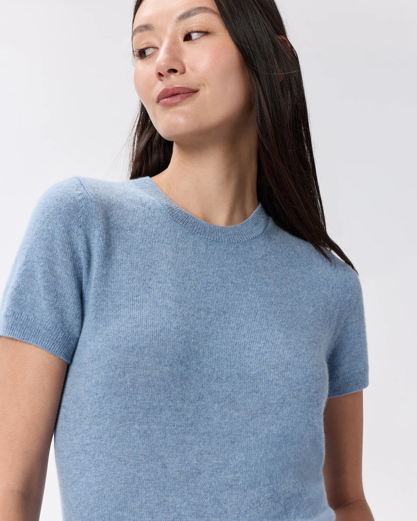 Mongolian Cashmere Tee - XS / Pale Custard Yellow