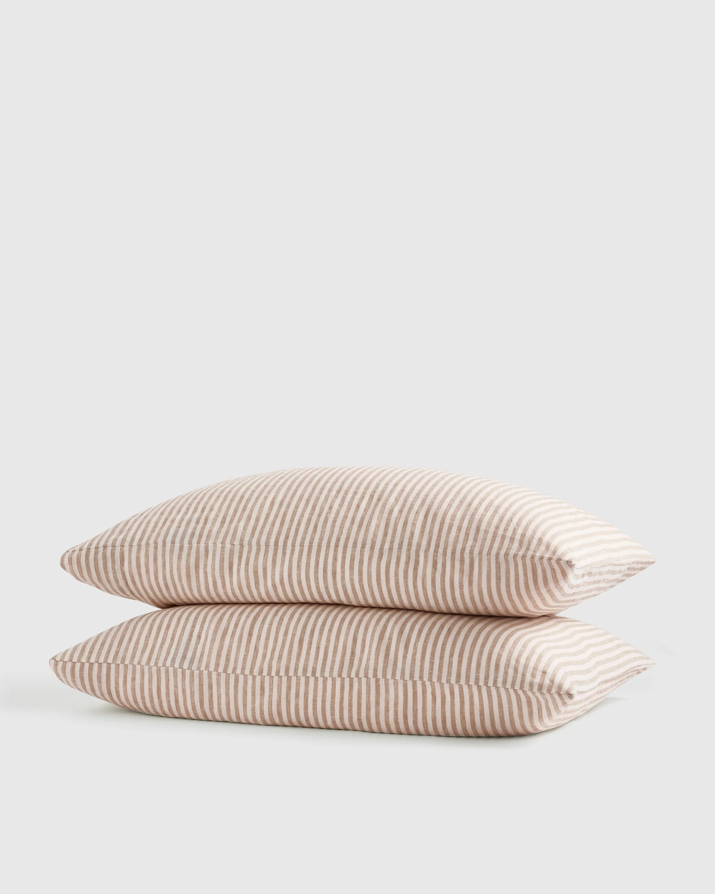 European Linen Pillowcase Set - Standard / White