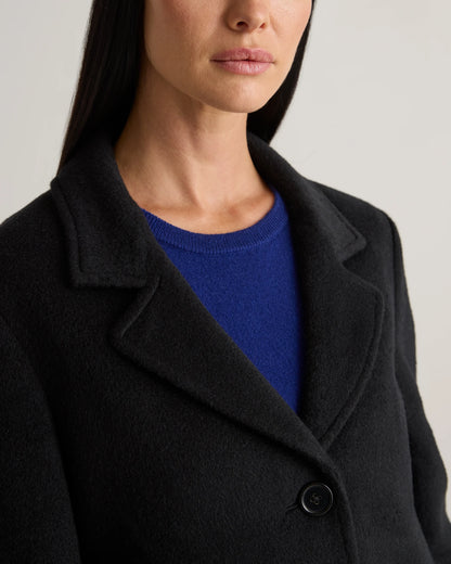 Camel Hair Single-Breasted Midi Coat - XS / Mocha Brown