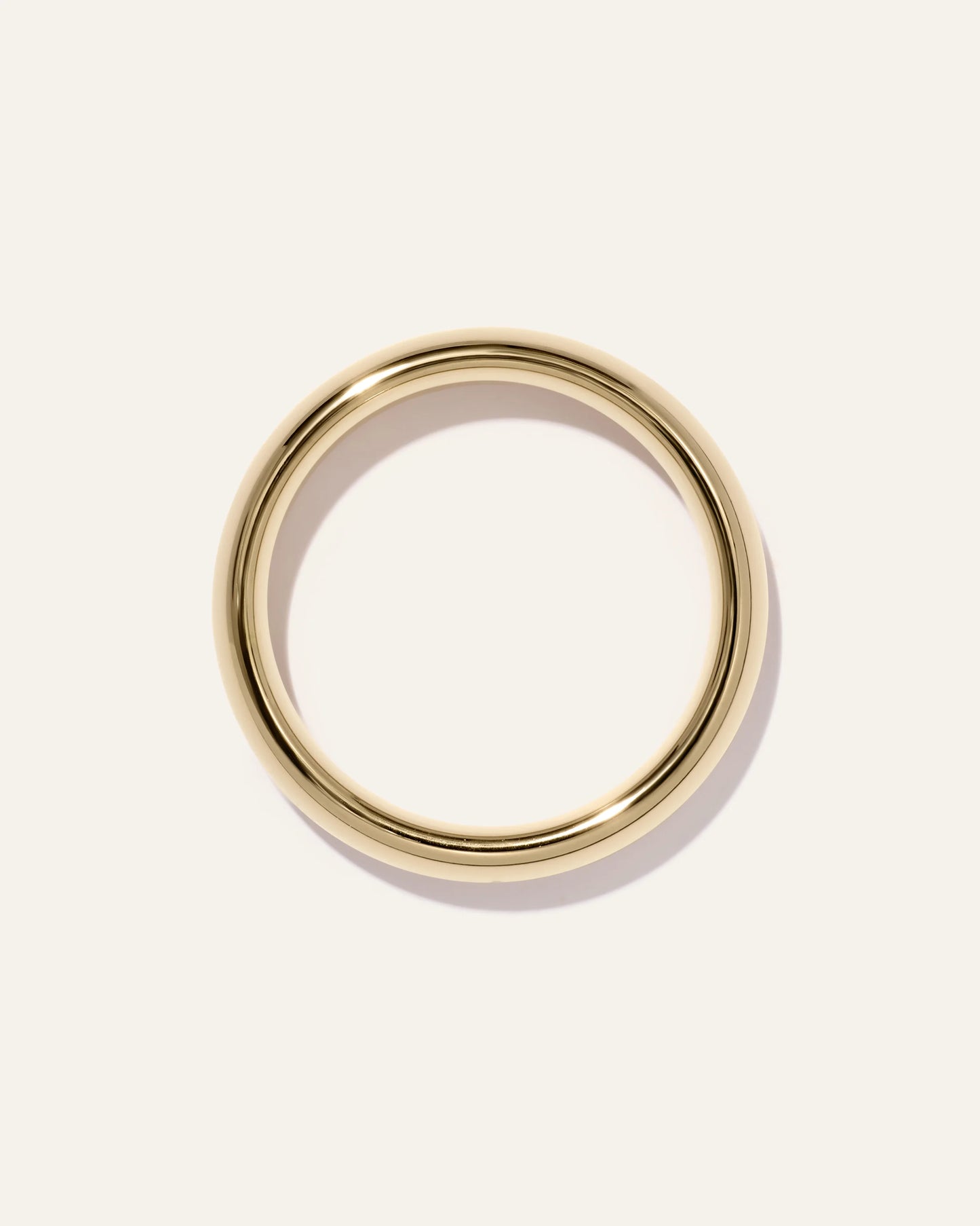 Tungsten Carbide Rounded Band - 7 / 24K Gold Plated