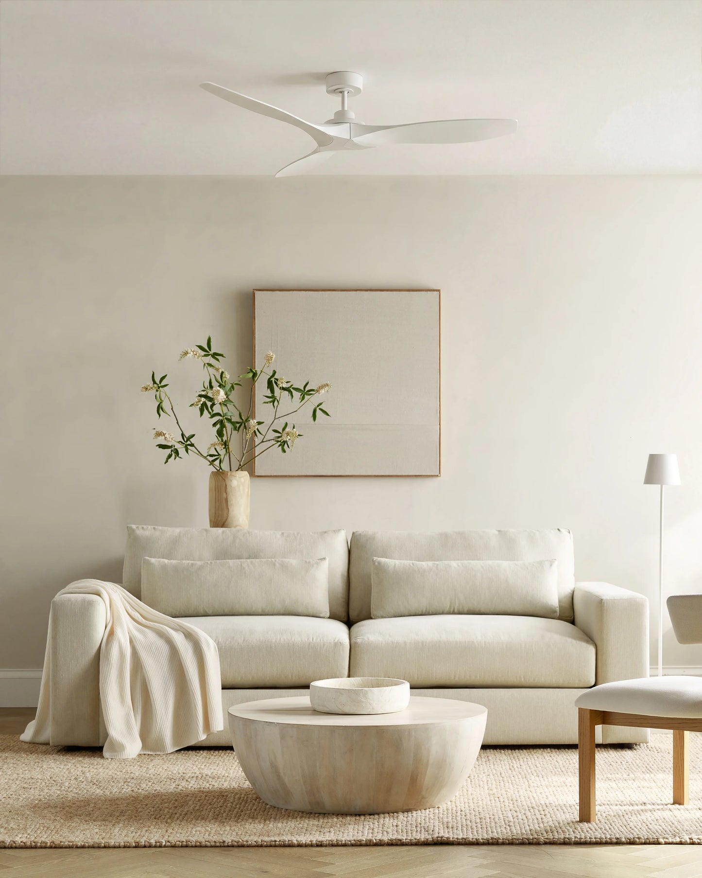 Outdoor Transitional Ceiling Fan - 52" / White