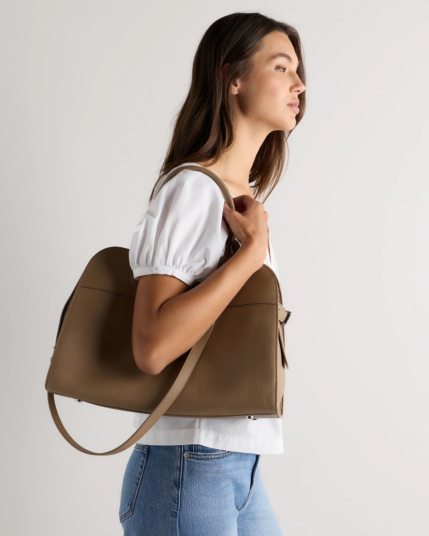 Hudson Satchel - One Size / Warm Taupe