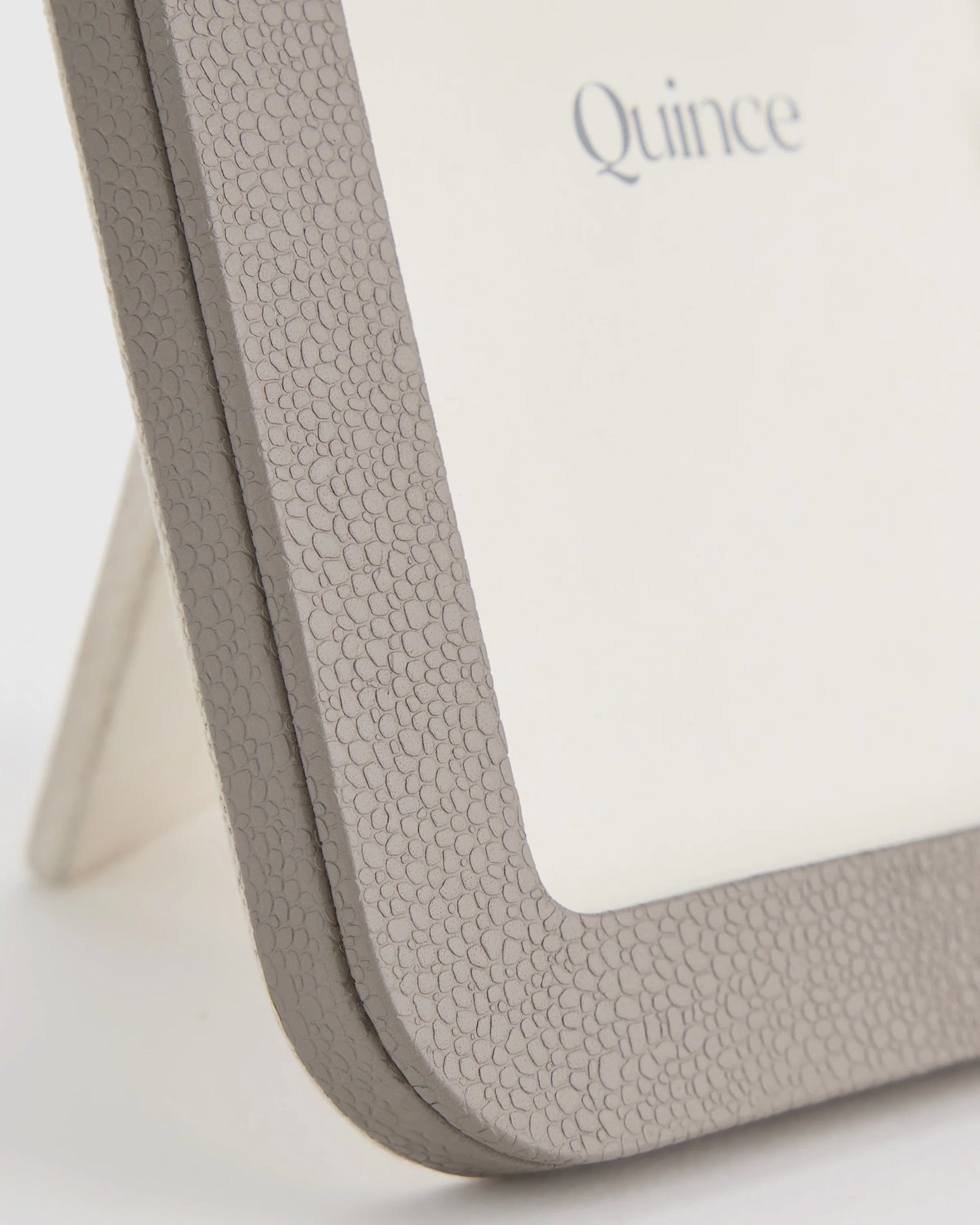 Shagreen Leather Picture Frames - (Set of 2) - Set: 4x6, 5x7 / Cream